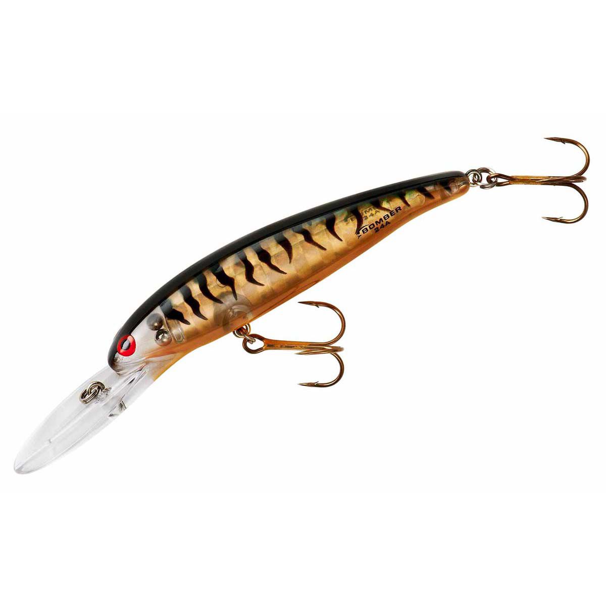 Bomber 25A Hard Body Lure 11.9cm Gold Black, Gold Black, bcf_hi-res