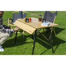 Zempire Kitpac Pro Large Bamboo Camping Table, , bcf_hi-res
