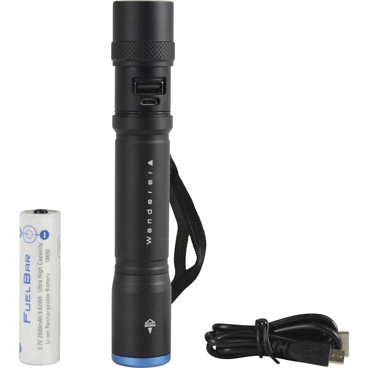 Wanderer Moonbeam Rechargeable Torch 1000 Lumens, , bcf_hi-res