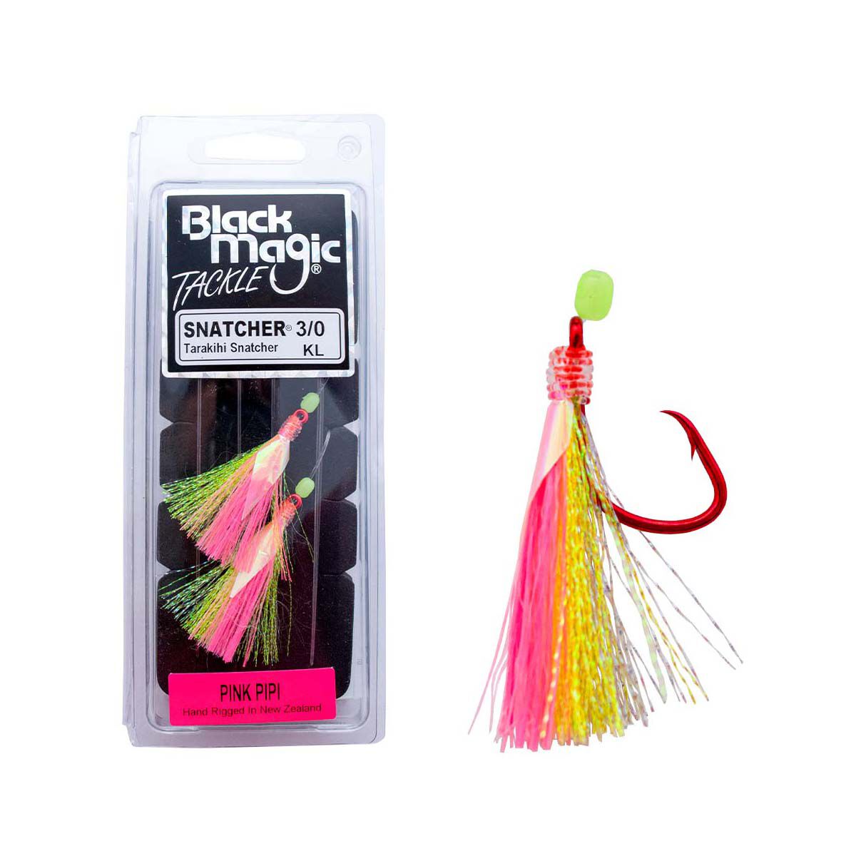 Black Magic Tarakihi Snatcher Rig 3/0 Pink Pipi, Pink Pipi, bcf_hi-res
