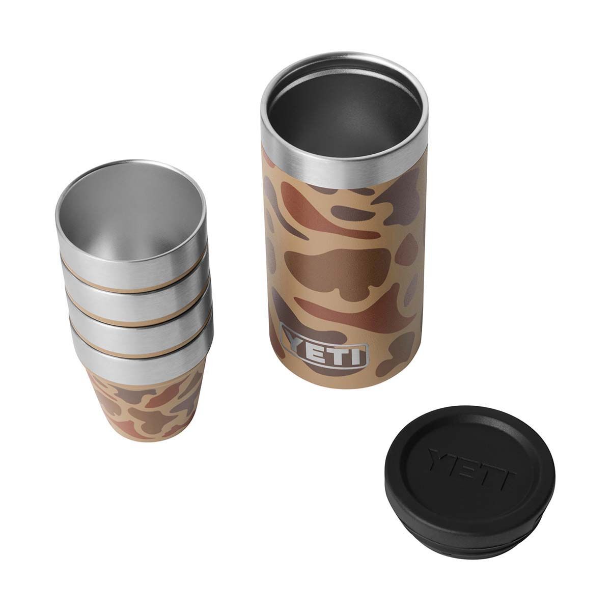 YETI&reg; Rambler&reg; Shot Glasses with Carry Case Wetlands Camo, Wetlands Camo, bcf_hi-res