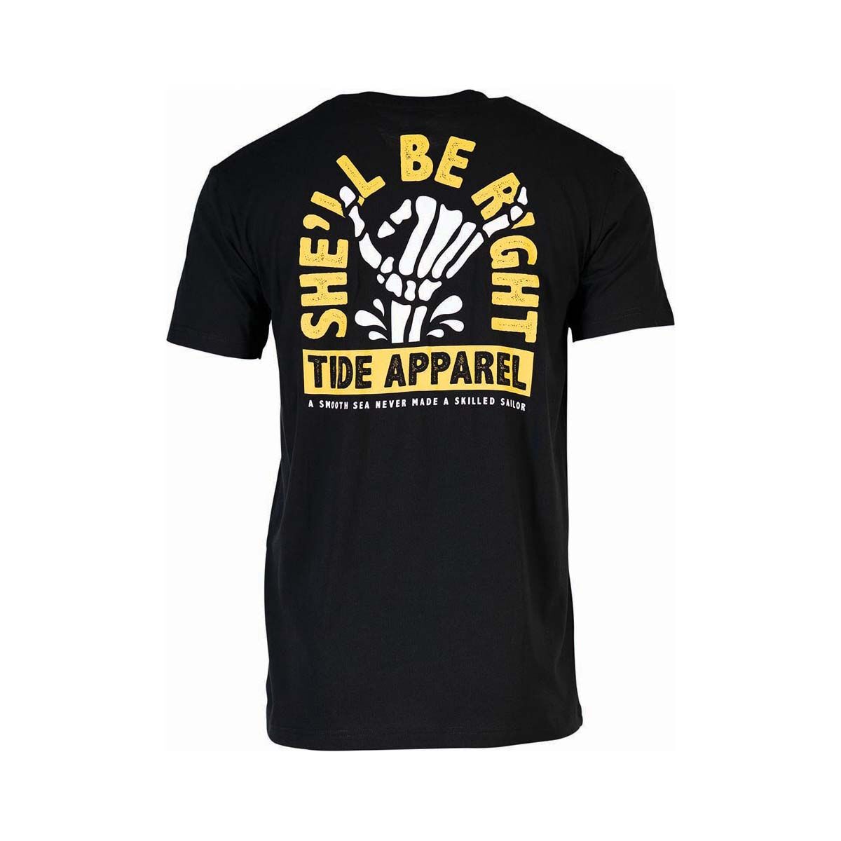 Tide Apparel Men's She'll Be Right Short Sleeve Tee Black M, Black, bcf_hi-res