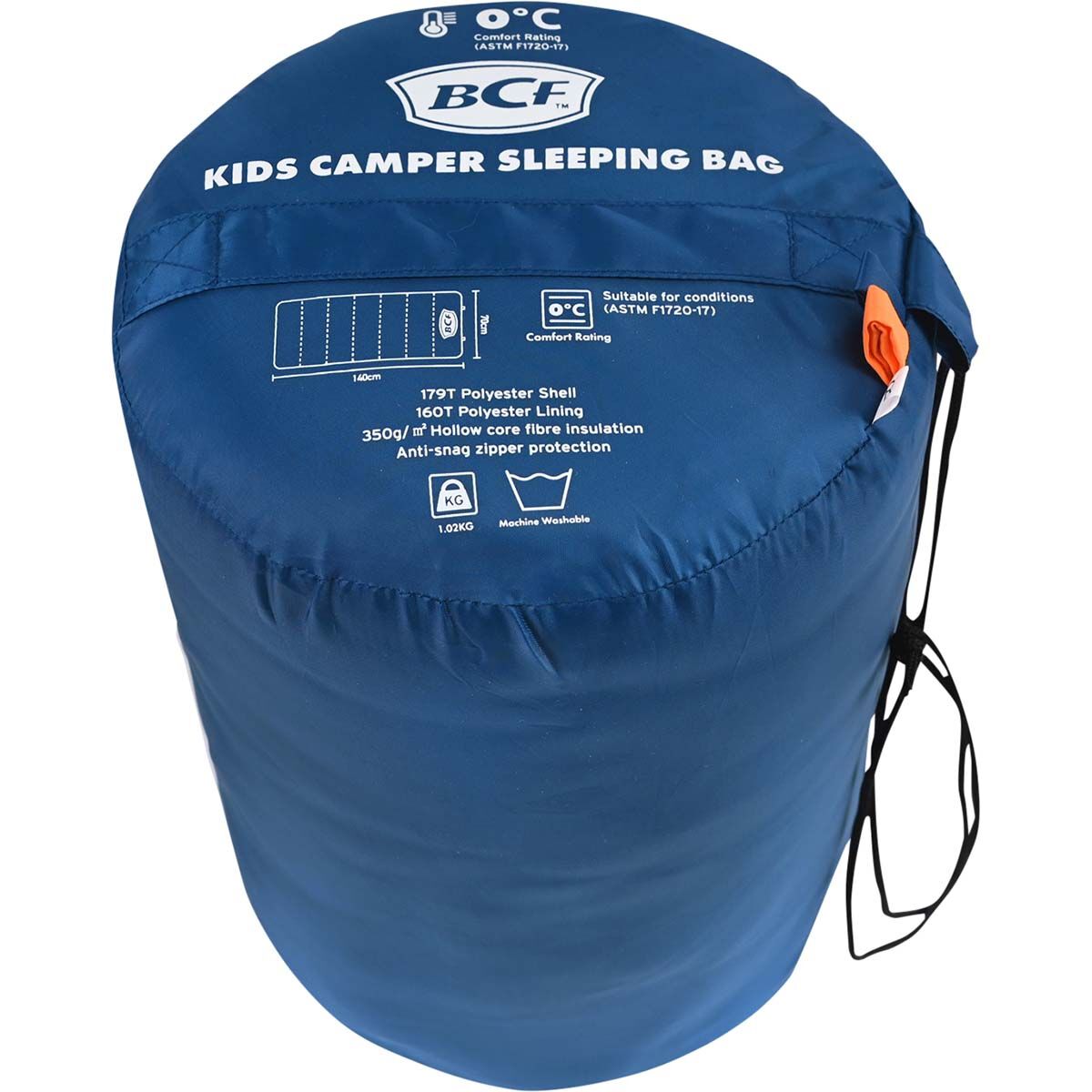 BCF Kids Camper Sleeping Bag 0&deg;, , bcf_hi-res