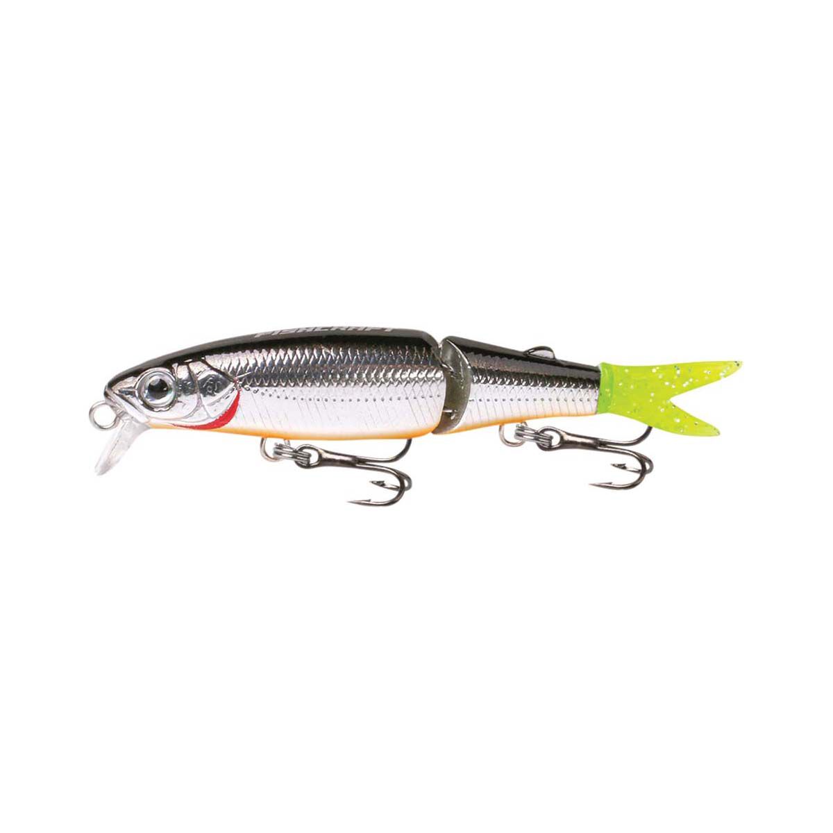 Fishcraft Squirmer Minnow Hard Body Lure 70mm Silver Shad, Silver Shad, bcf_hi-res
