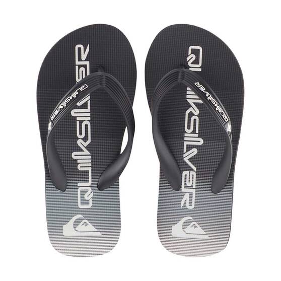 Quiksilver Youth Molokai Art II Thongs, Black, bcf_hi-res