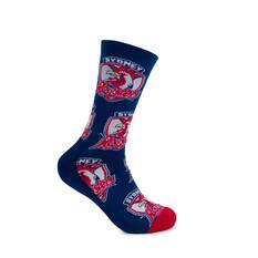 Foot-ies Sydney Roosters Sneaker Socks 2 Pack, , bcf_hi-res