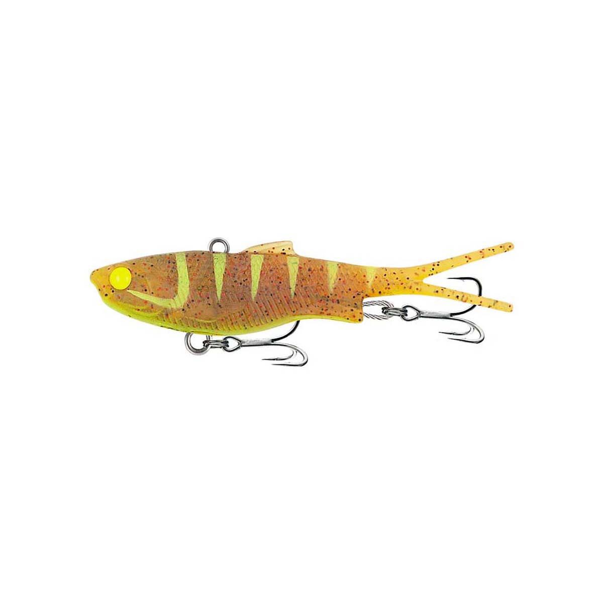 Samaki Vibelicious Fork Tail Soft Vibe Lure 70mm 10g Chartreuse Ginger Squid, Chartreuse Ginger Squid, bcf_hi-res