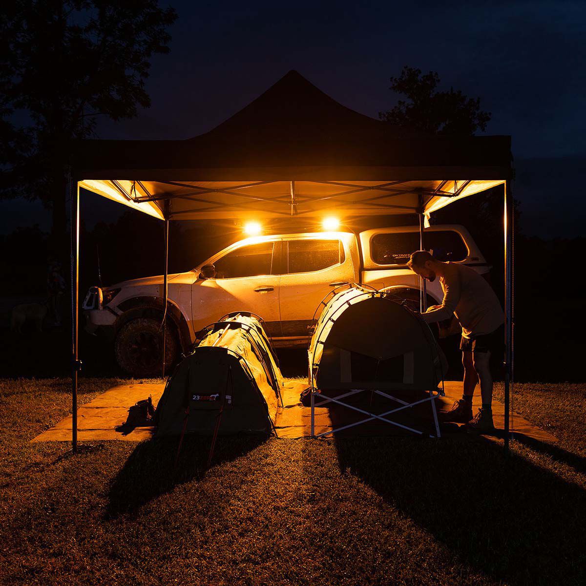 Hardkorr 45° LED Work Light Black BCF