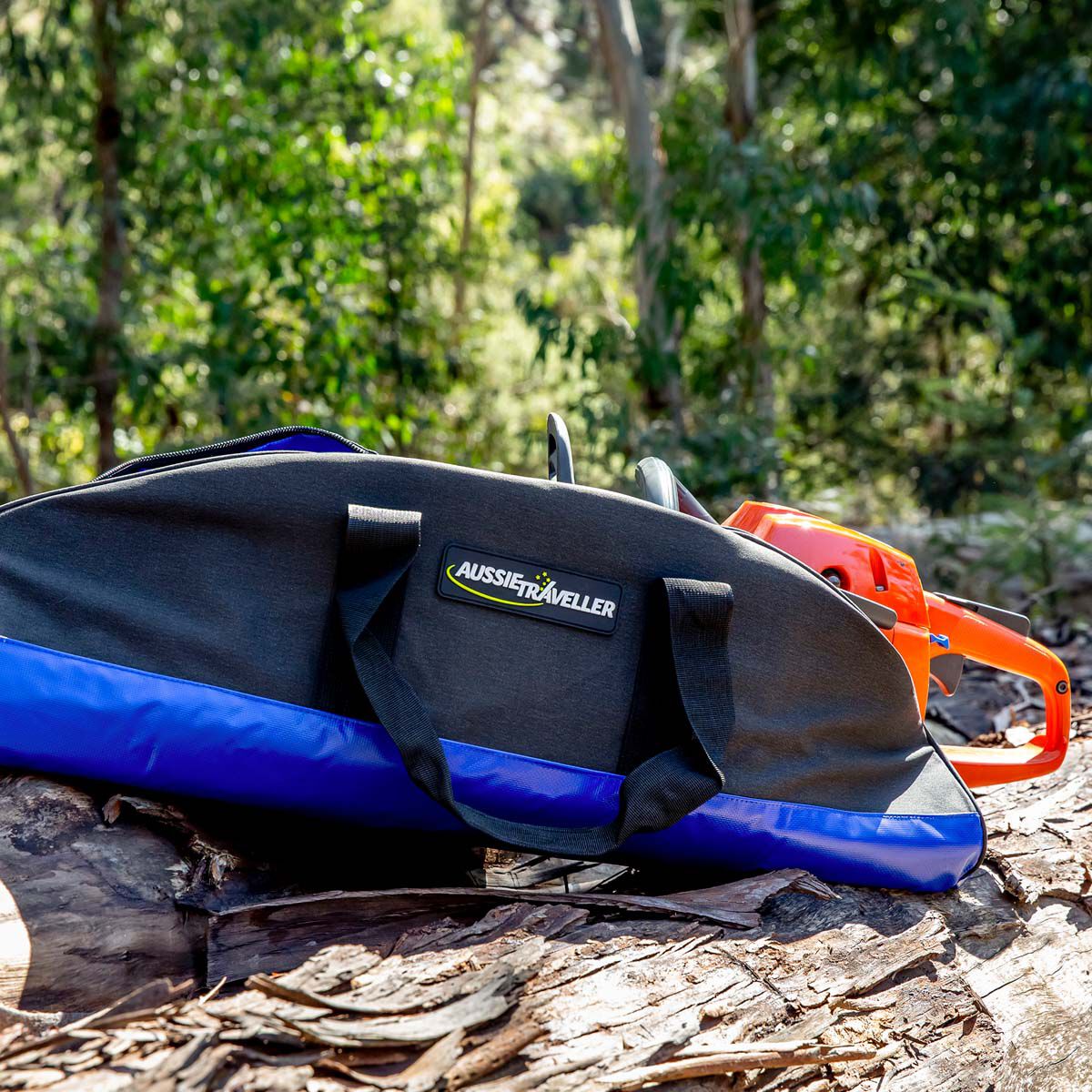 Aussie Traveller Canvas Chainsaw Bag, , bcf_hi-res
