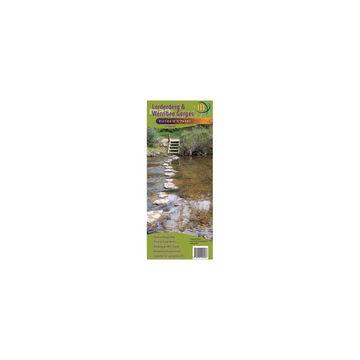 Meridian Maps Lerderderg and Werribee Gorges Map Guide, , bcf_hi-res
