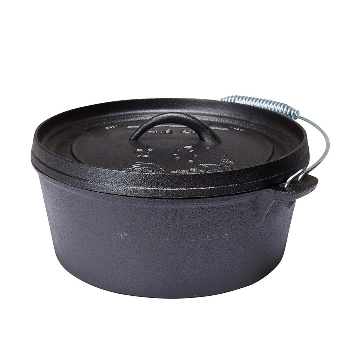 Campfire Pre Seasoned Cast Iron Camp Oven 4.5 Quart, , bcf_hi-res