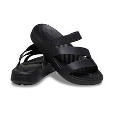 Crocs Women's Getaway Strappy Shoes, Black, bcf_hi-res