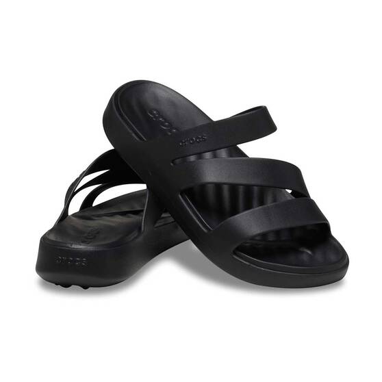 Crocs Women's Getaway Strappy Shoes, Black, bcf_hi-res