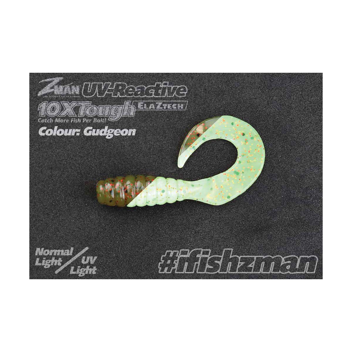 ZMan GrubZ Soft Plastic Lure 2.5in 8 Pack Gudgeon, Gudgeon, bcf_hi-res