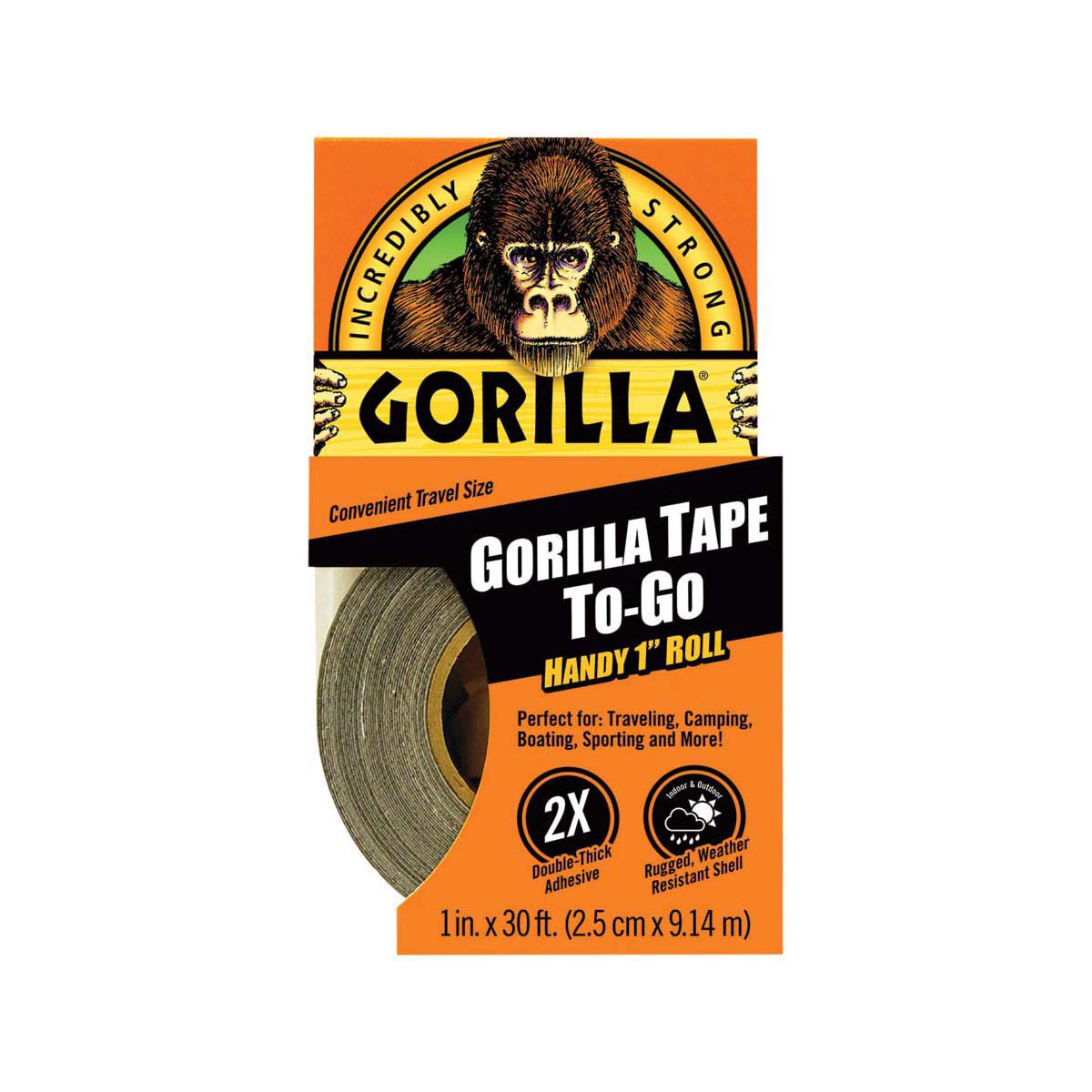 Gorilla Tape To-Go Black 25.4mm X 9m, , bcf_hi-res