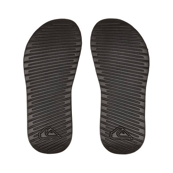 Quiksilver Youth Bright Coast Slides, Black/White/Black, bcf_hi-res