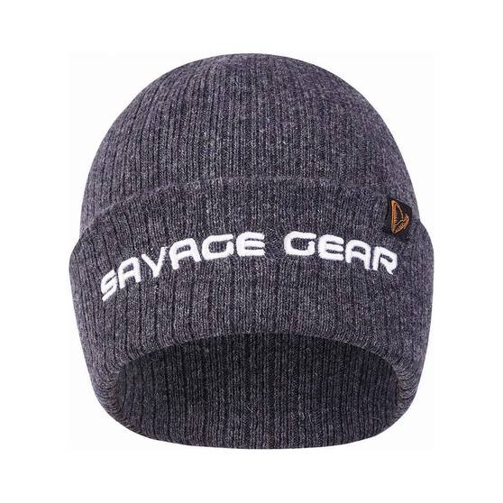 Savage Gear Unisex Beanie Charcoal OSFM, Charcoal, bcf_hi-res