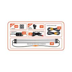 Hardkorr 2 Bar Tri Colour LED Camp Light Kit, , bcf_hi-res