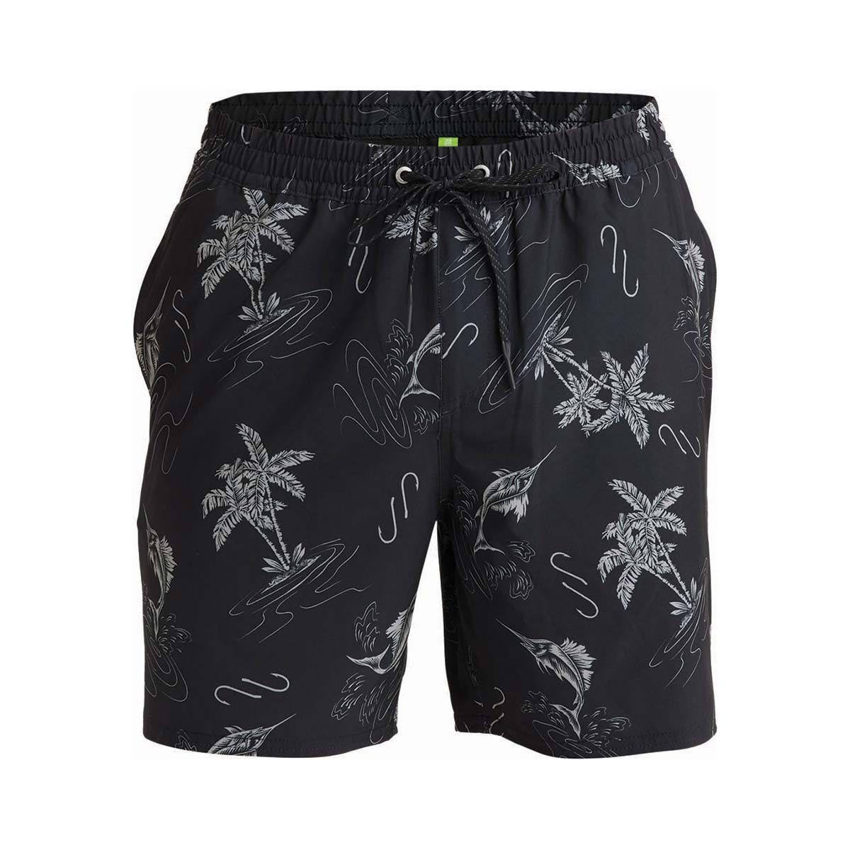 Quiksilver Men's Bimini Twist Volley Boardshorts, Black, bcf_hi-res