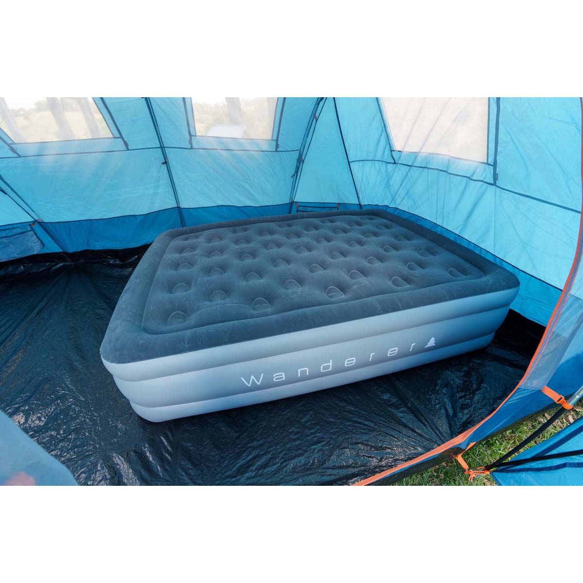 Wanderer Contour Queen Air Bed with 240V Pump, , bcf_hi-res