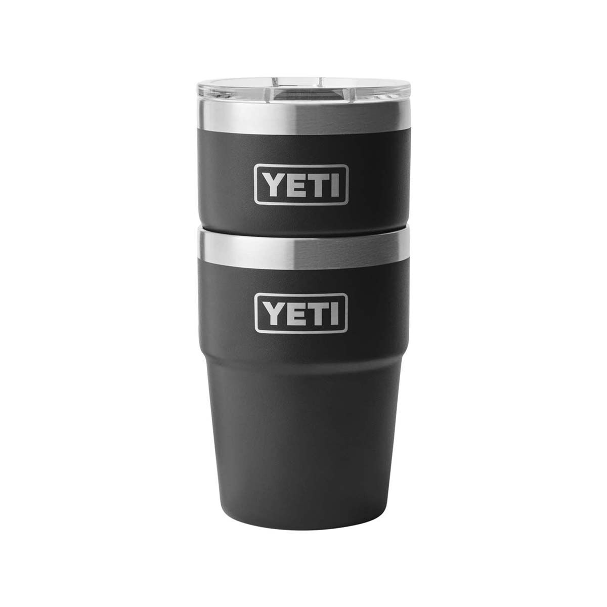 YETI&reg; Rambler&reg; Stackable Cup 16 oz (473ml) Black, Black, bcf_hi-res