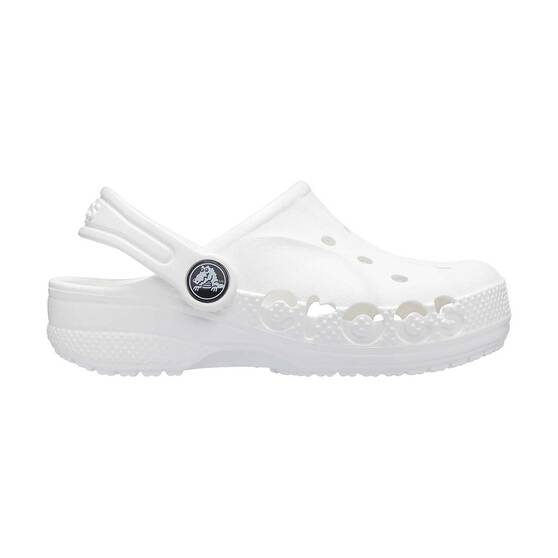 Crocs Kids' Baya Clogs, White, bcf_hi-res