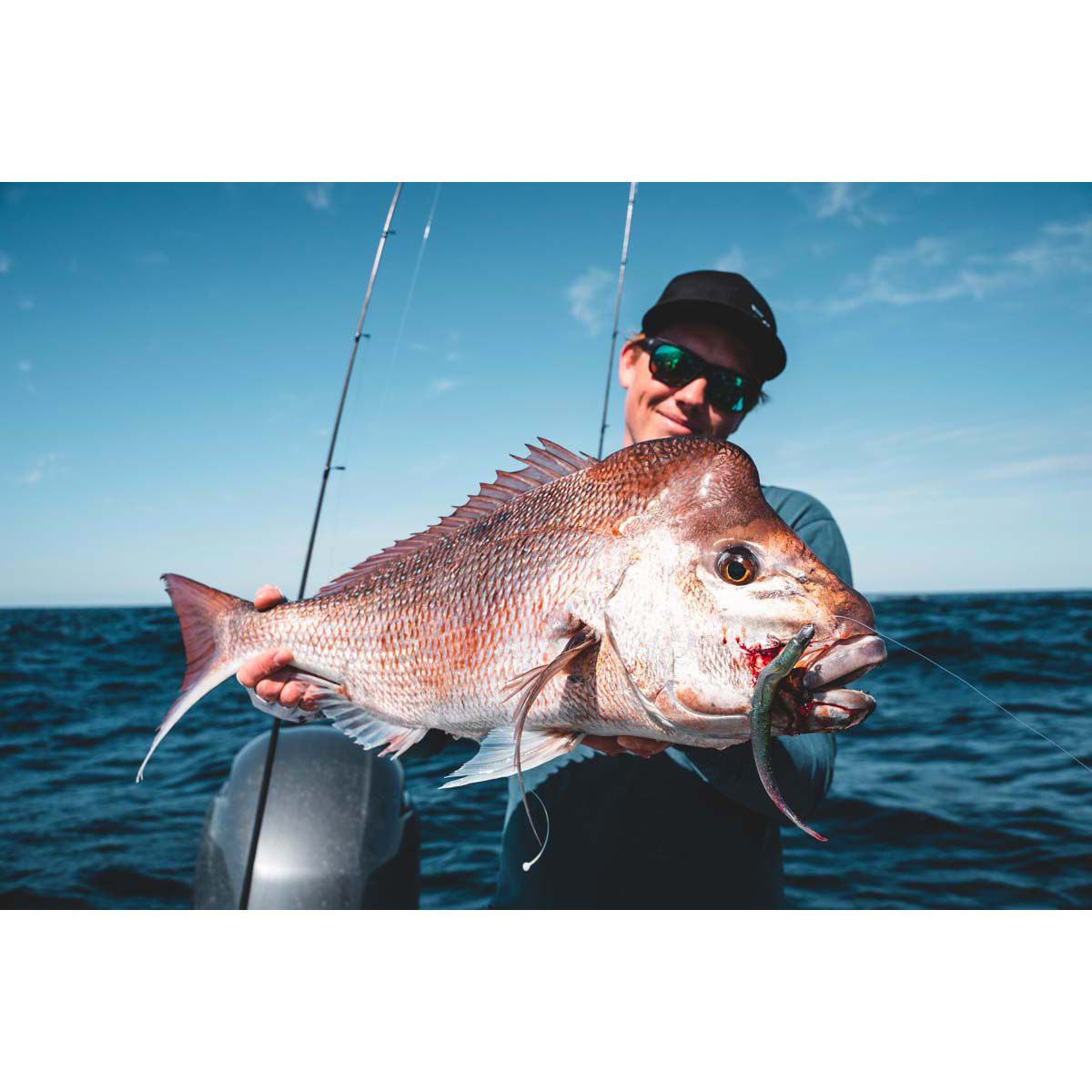 Daiwa Bait Junkie Jerkshad Soft Plastic Lure 7in Pilly Glow, Pilly Glow, bcf_hi-res