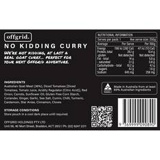 Offgrid No Kidding Curry Heat and Eat Meal 250g, , bcf_hi-res