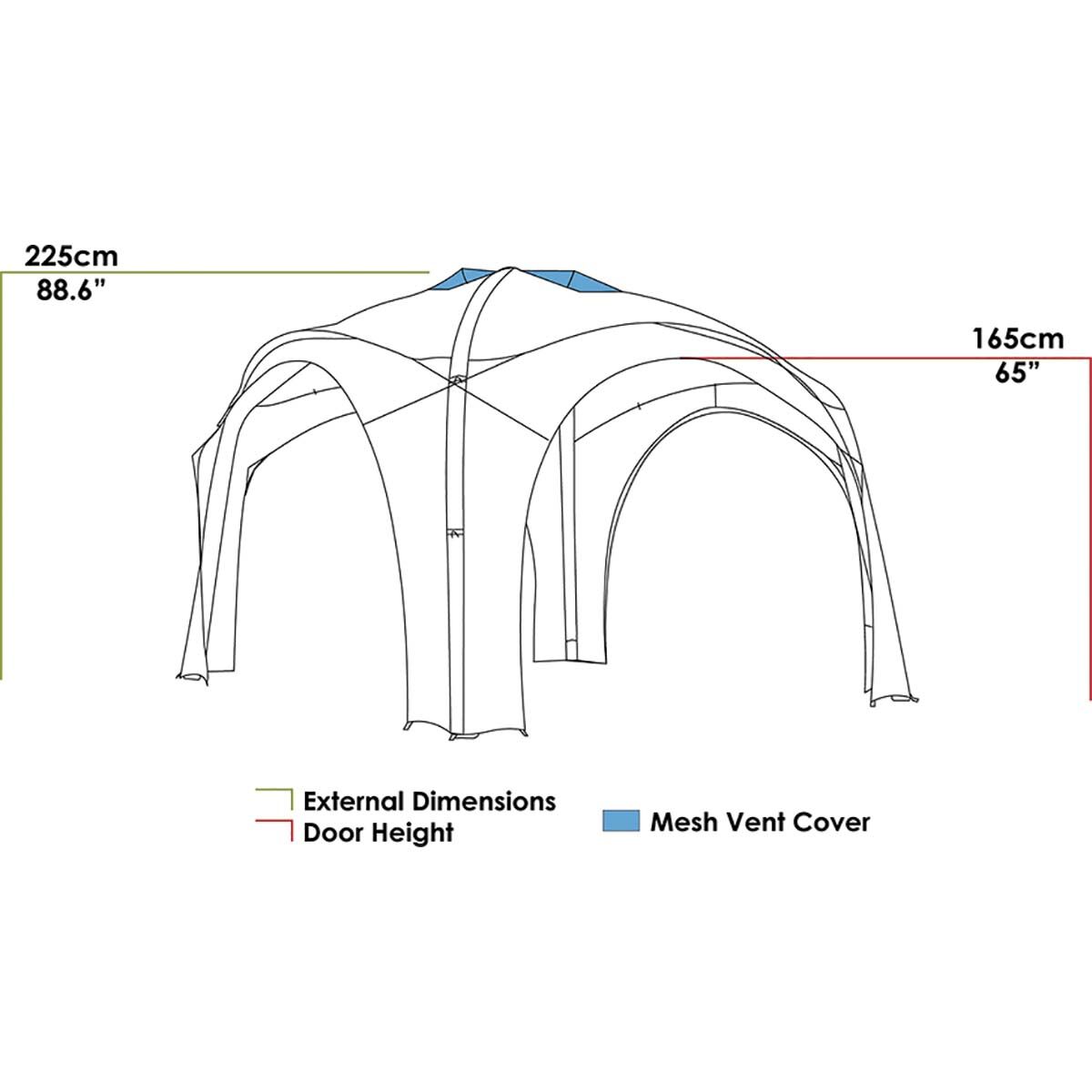 Zempire Speedbase 2 Air Gazebo, , bcf_hi-res