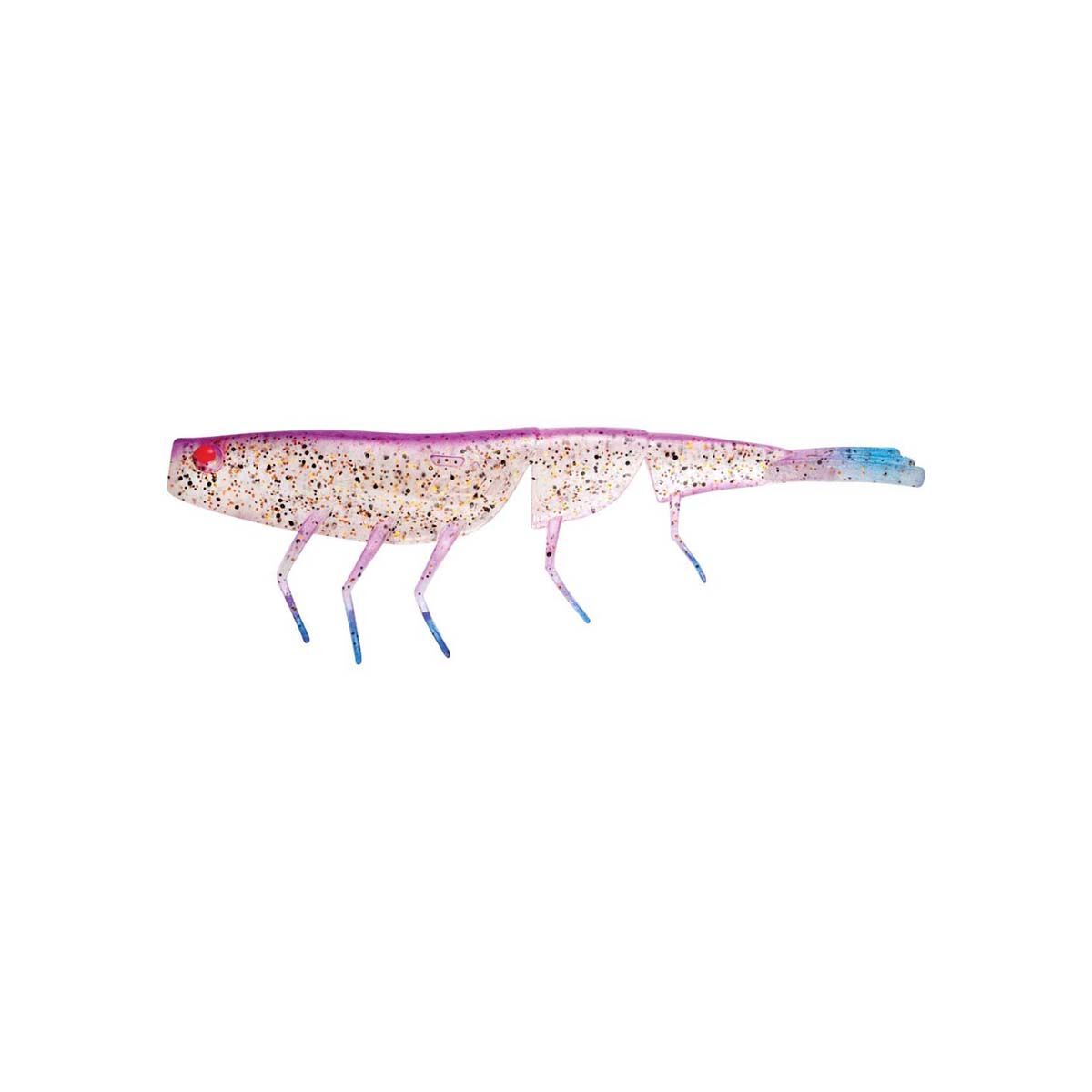 Daiwa Bait Junkie Prawn Soft Plastic Lure 7in Purple Panther, Purple Panther, bcf_hi-res