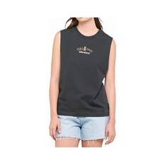The Mad Hueys Women's Tiki Time Muscle Tank Vintage Black XS, Vintage Black, bcf_hi-res