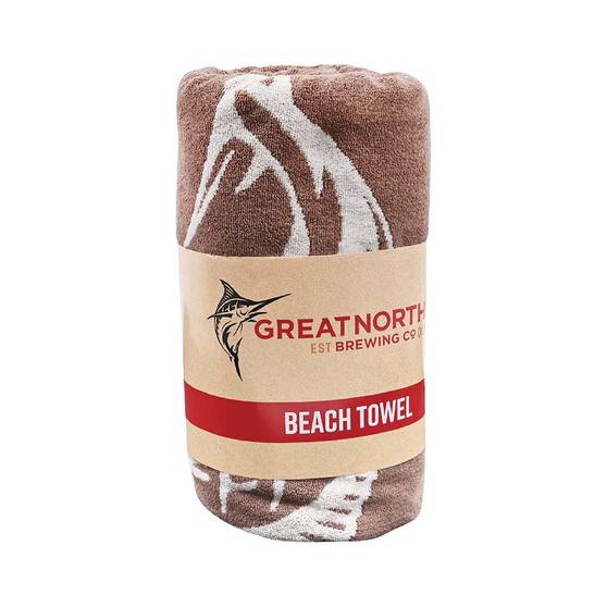 The Great Northern Brewing Co. Beach Towel Beige, Beige, bcf_hi-res