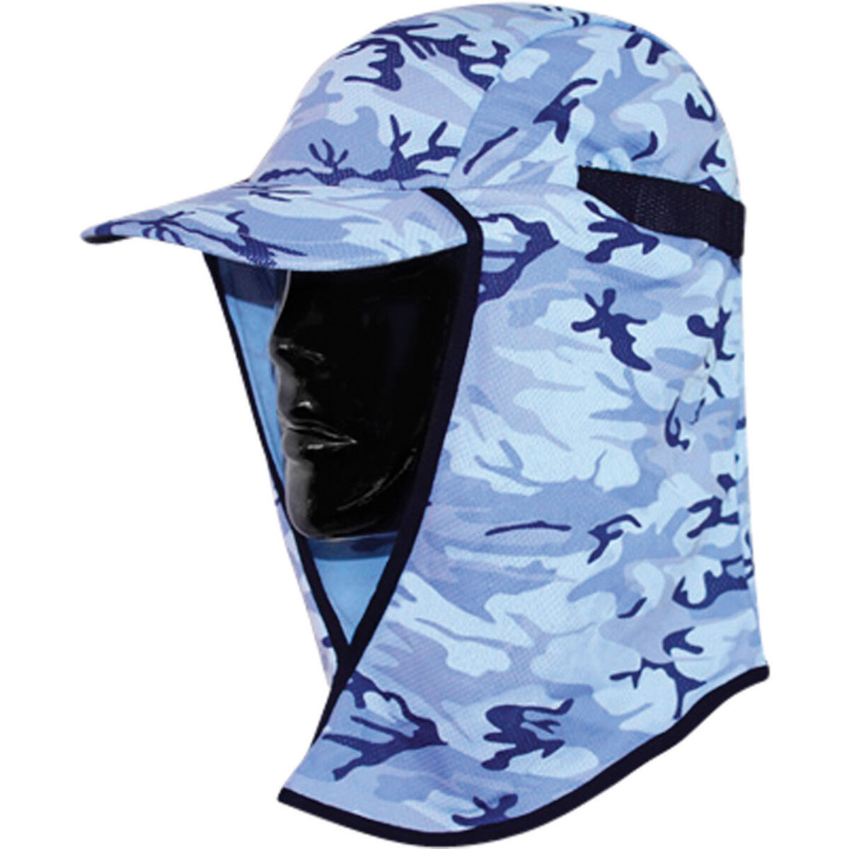 Sunprotection Australia Kids' Flippa Cap Hat Marine Camo OSFM, Marine Camo, bcf_hi-res