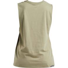 The Mad Hueys Women's Anchorheart UV Muscle Tee Dusty Olive XS, Dusty Olive, bcf_hi-res