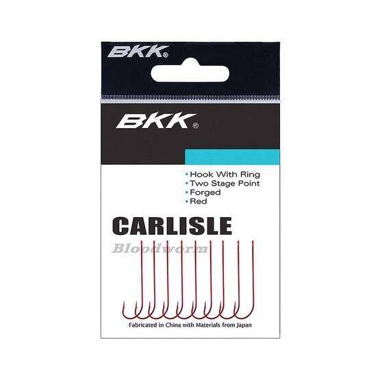 BKK Red Carlisle Bloodworm-R Hook, , bcf_hi-res