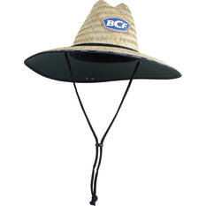 BCF Unisex Brand Straw Hat M, , bcf_hi-res