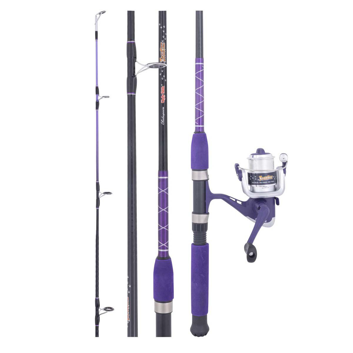 Ugly Stik Tackleratz Junior Spin Combo 5ft Purple, Purple, bcf_hi-res