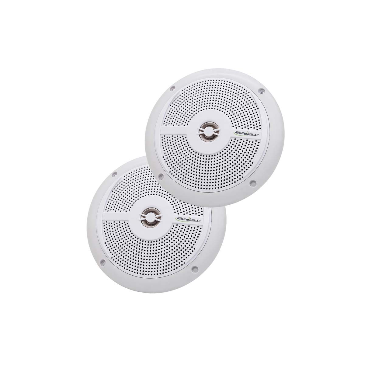 Aussie Traveller 6.5" Two-Way Slimline Speakers White, White, bcf_hi-res