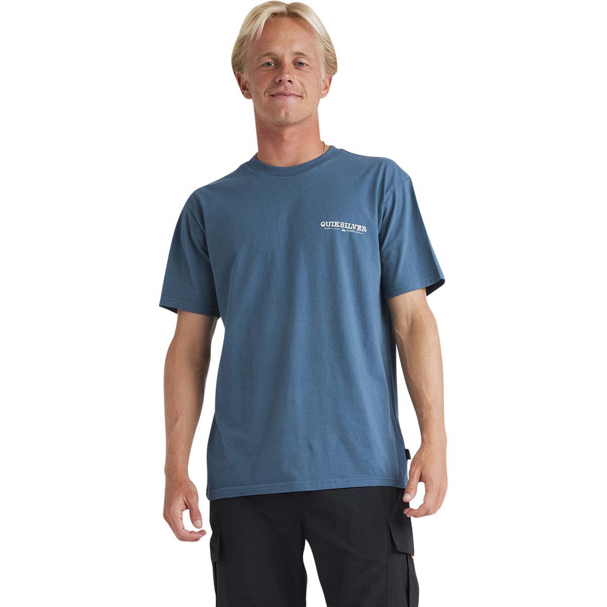 Quiksilver Men&rsquo;s School&rsquo;s Out Short Sleeve Tee Majolica Blue S, Majolica Blue, bcf_hi-res