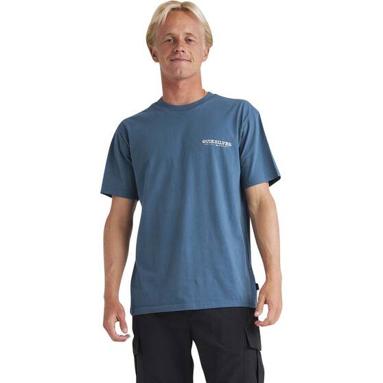 Quiksilver Men’s School’s Out Short Sleeve Tee Majolica Blue S, Majolica Blue, bcf_hi-res