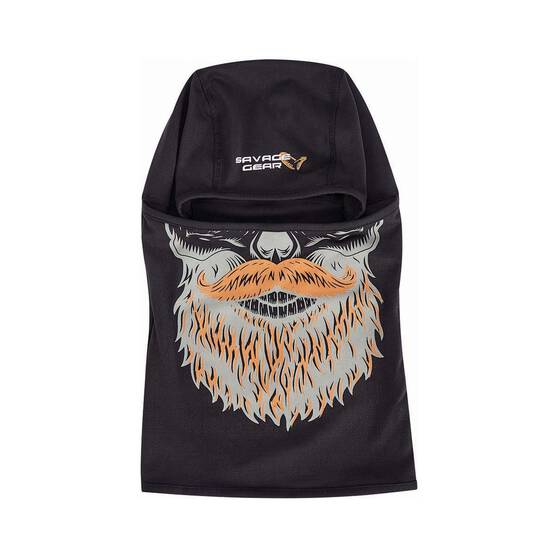 Savage Gear Men’s Beard Balaclava Black / Print OSFM, Black / Print, bcf_hi-res