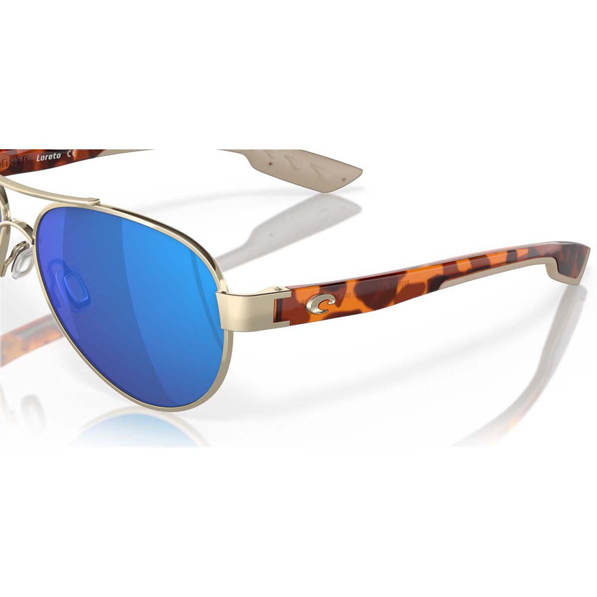Costa Loreto Women's Polarised Sunglasses Rose Gold with Blue Lens, , bcf_hi-res