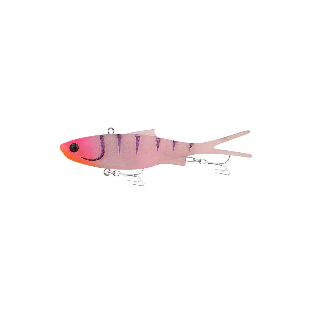 Samaki Vibelicious Fork Tail Soft Vibe Lure 100mm 20g Fairy Floss UV, Fairy Floss UV, bcf_hi-res