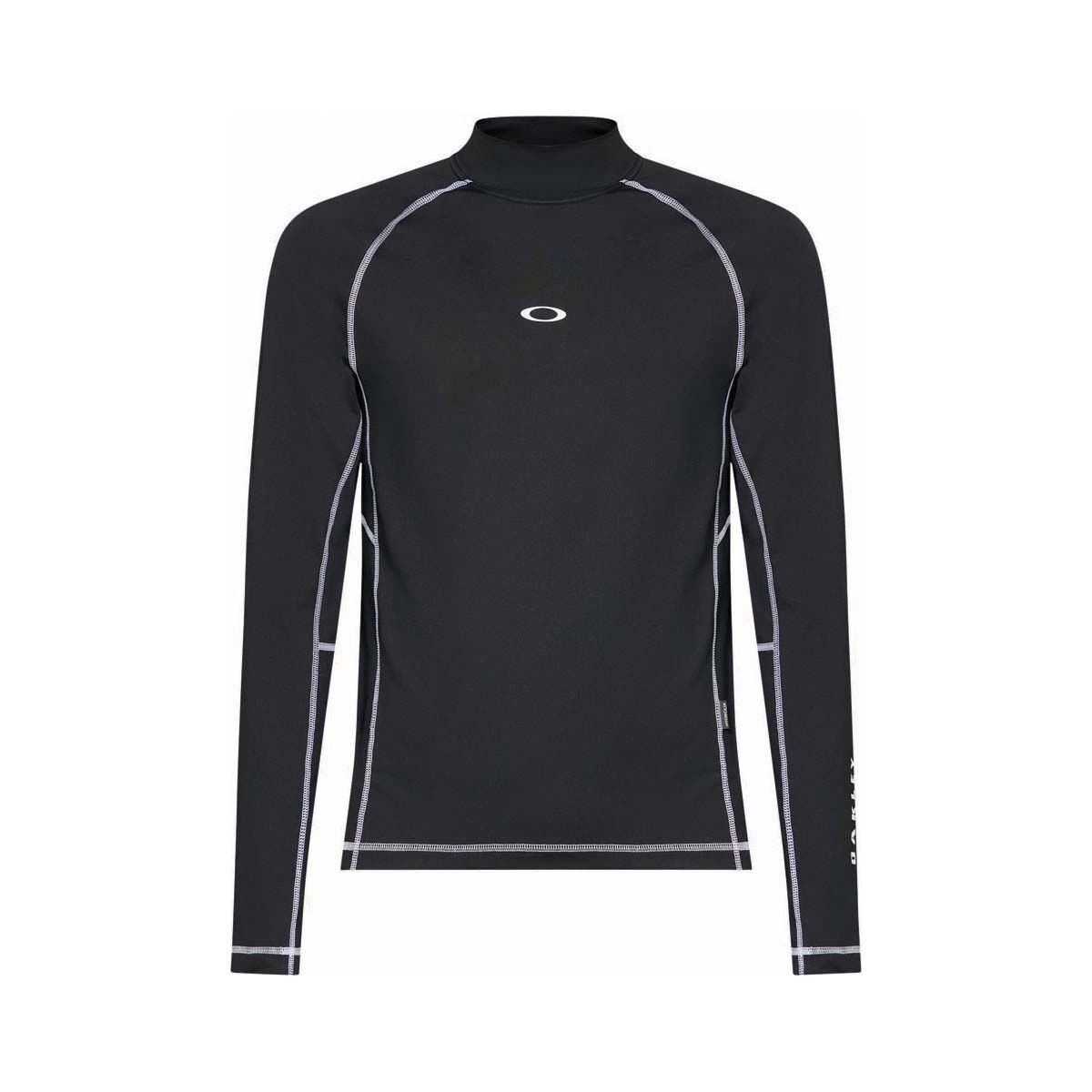 Oakley Men&rsquo;s Elements Bhodi Ellipse Long Sleeve Rashie, Blackout, bcf_hi-res