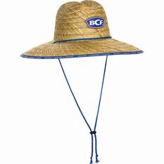 BCF Youth Straw Hat, Blue, bcf_hi-res