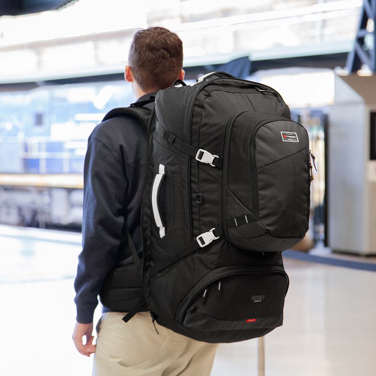 Caribee Journey 65L Travel Pack Black, , bcf_hi-res