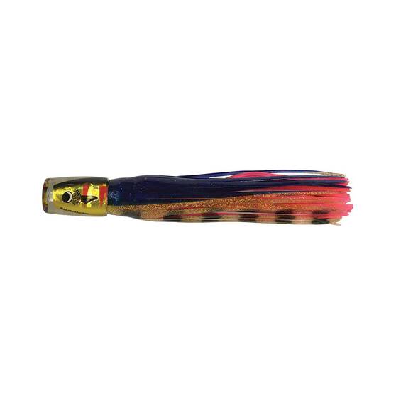Bluewater Pop Skirted Trolling Lure 4in Gold Mullet Dazzler, Gold Mullet Dazzler, bcf_hi-res