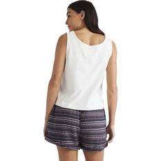 Quiksilver Comp Logo Tank for Women, White, bcf_hi-res