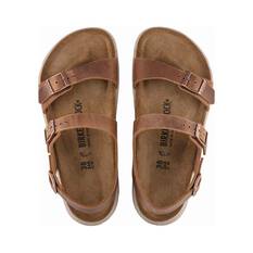 Birkenstock Women’s Sonora Cross Town Oiled Leather Sandals, Brown, bcf_hi-res
