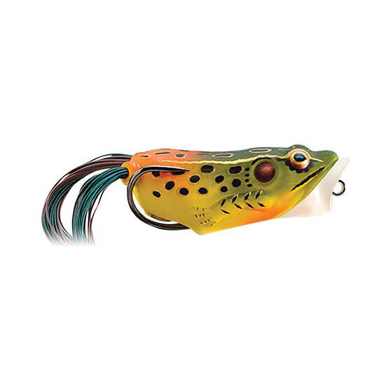 Livetarget Hollow Body Frog Popper Surface Lure 2in Emerald Red, Emerald Red, bcf_hi-res